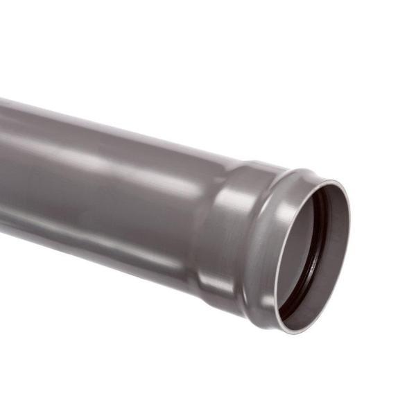 PVC Afvoerbuis grijs SN 4 manchet 110 mm Lengte 5 meter