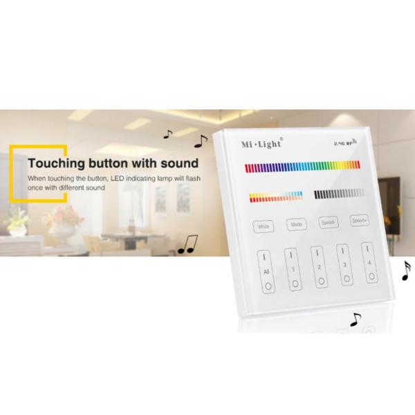 T4 MI-LIGHT AFSTANDBEDIENING | 4 GROEPEN | RGB+CCT | 220V - Afbeelding 3