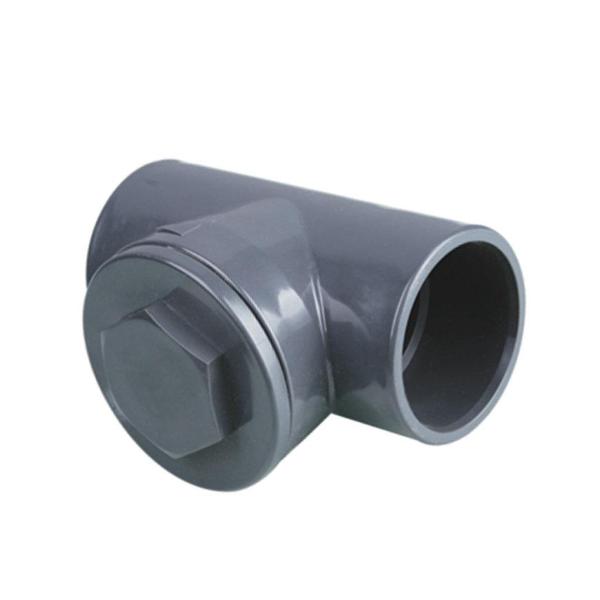 PVC Terugslagklep 63 mm T-vorm, 2x inwendig lijm