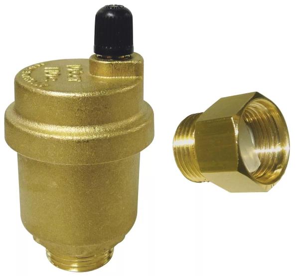 Automatische ontluchter met afsluitklep 1/2" | 3/8"