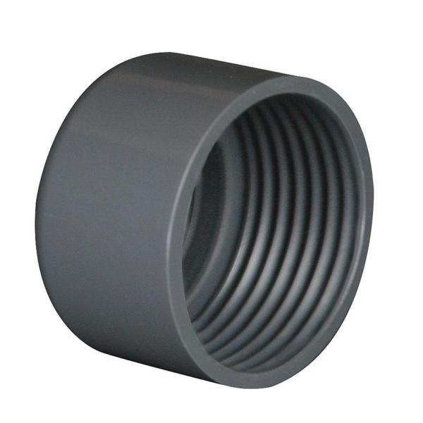 PVC Schroefkap ¾" binnendraad
