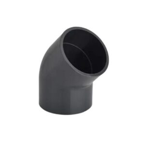 PVC Knie 45° 140 mm | Inwendige Lijmverbinding