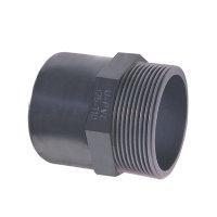 PVC Draaieind 32/40 mm x 1" inwendig/uitwendig lijm x buitendraad