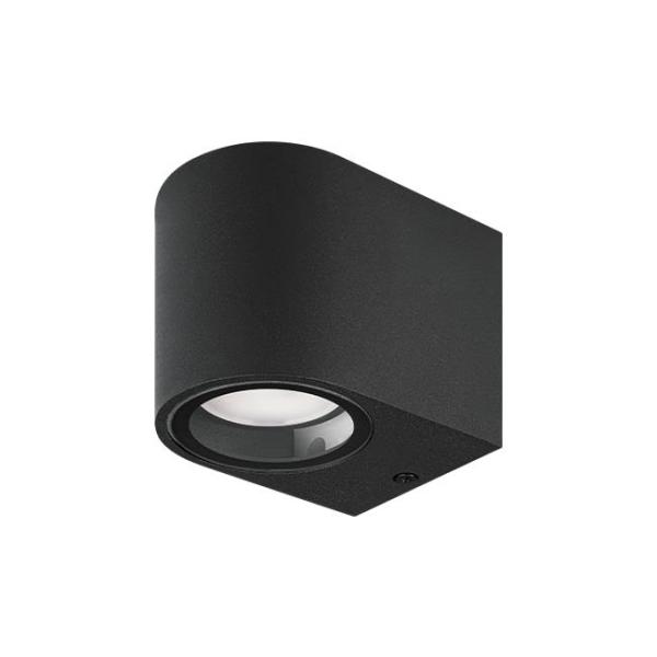 Buitenwandlamp Luna zwart | GU10 | IP44