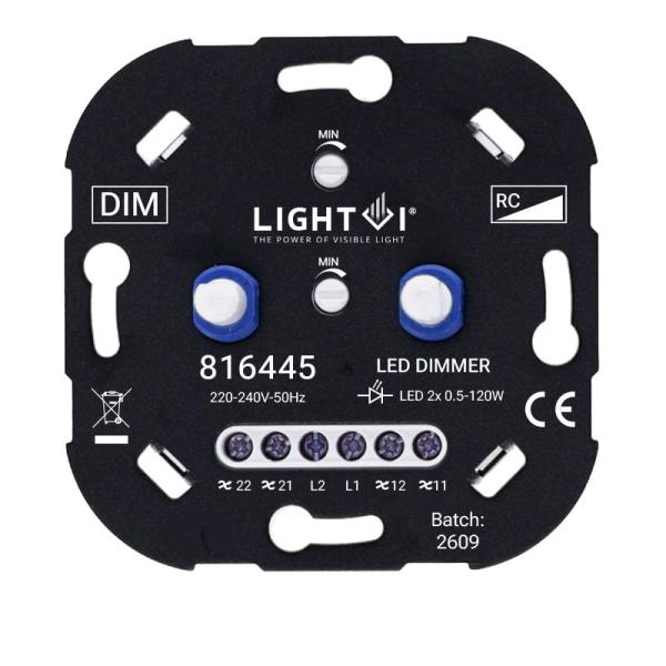 HLT LED DIMMER | 2x 0.5-120W | WISSELSCHAKELING